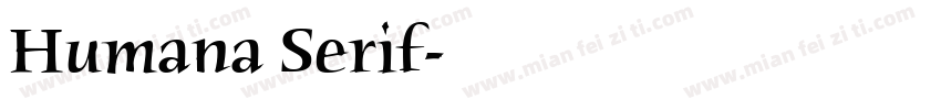 Humana Serif字体转换